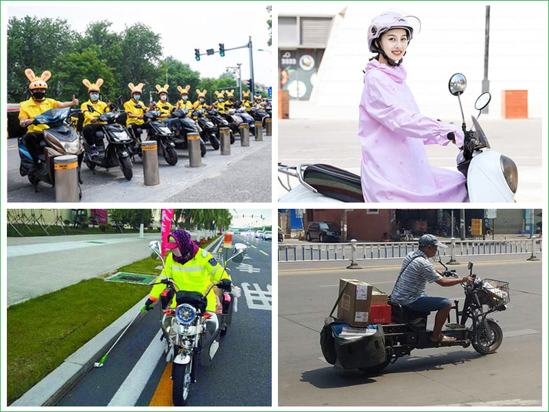 二輪電動(dòng)車廣泛應(yīng)用環(huán)衛(wèi)清潔、快遞物流、餐飲外送行業(yè)